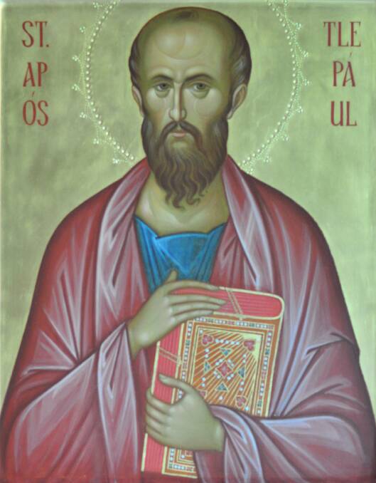  SAINT PAUL: Icon from St Paul's Episcopal Church, Seattle. Picture: Wikipedia Commons, courtesy Joe Mabel