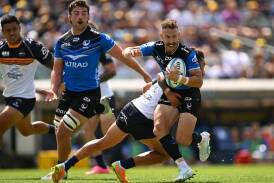 Nic White (right) returns for the Western Force as they host the Fijian Drua on Saturday. (Lukas Coch/AAP PHOTOS)