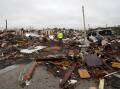 Sulphur in Oklahoma bore the brunt of the tornadoes that ripped across the state. (AP PHOTO)