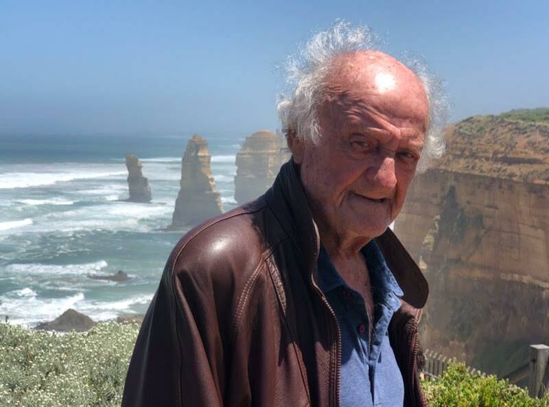 Life before nursing home residency. Gary Turbit pictured on a trip to the Great Ocean Road. Picture supplied.