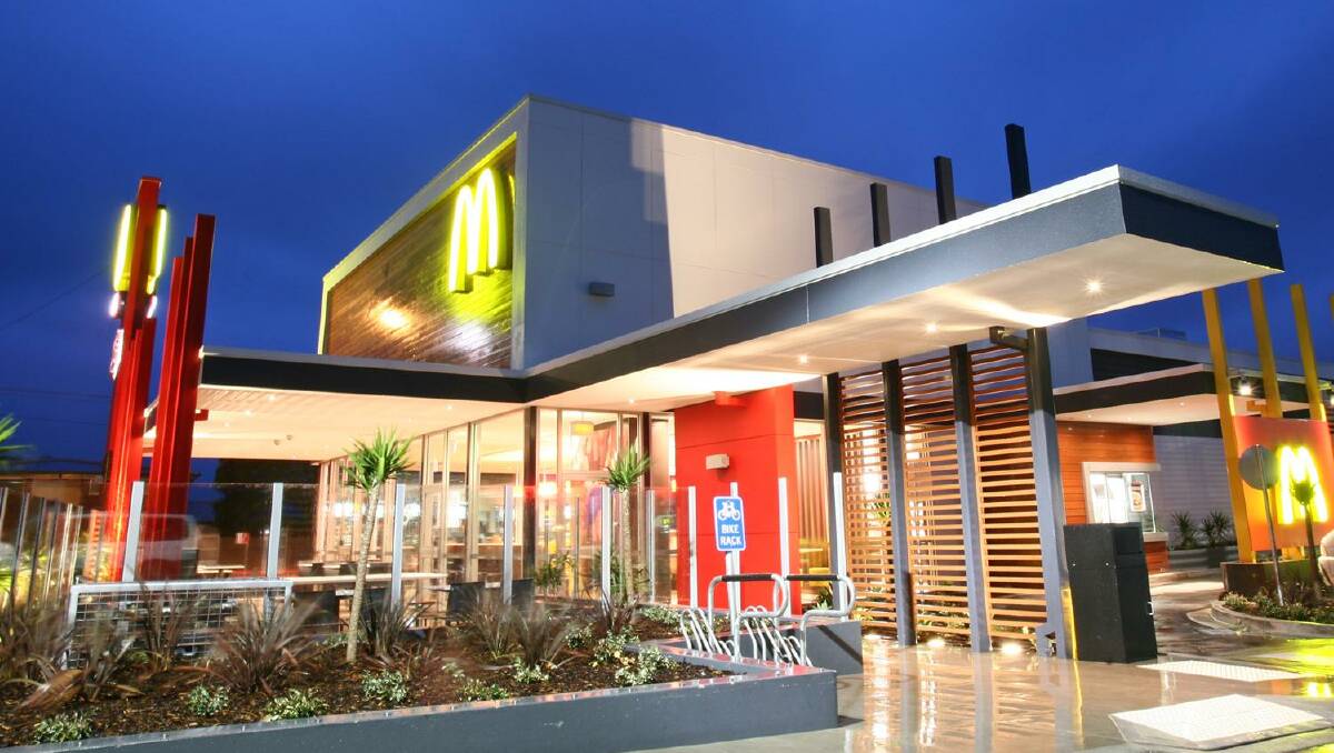 The McDonald's building at Belmont is one of the many Stevens Construction group builds throughout the Hunter Central Coast region. Picture supplied.