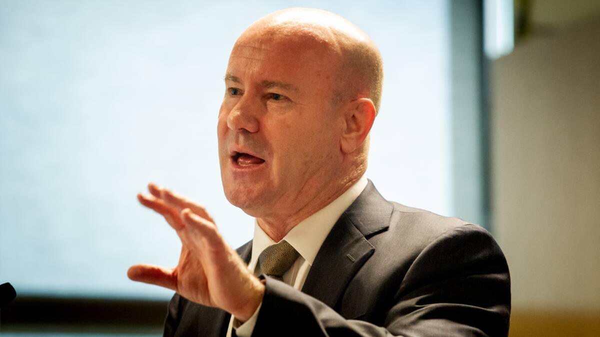Defence secretary Greg Moriarty at an IPAA event in 2023. Picture by Elesa Kurtz 
