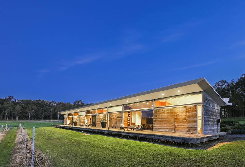The Longhouse at 385 Palmers Lane, Pokolbin, has sold for $3.8 million to Singapore Forbes rich-listers the Tay family. Picture supplied.