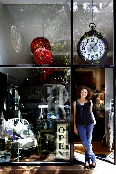 Tina Thomson-Elliott pictured outside her interiors store, House of Elliott, in 2013. Picture by Marina Neil.