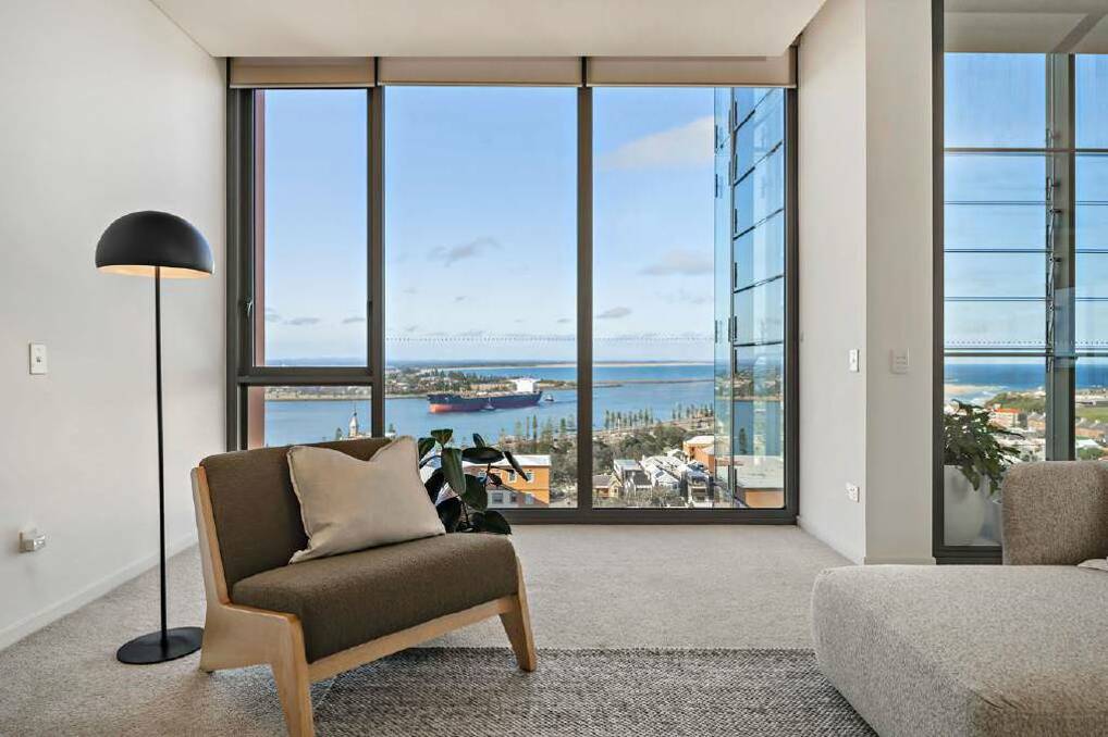 Watch the ships roll into Newcastle Harbour from the living room. Picture supplied
