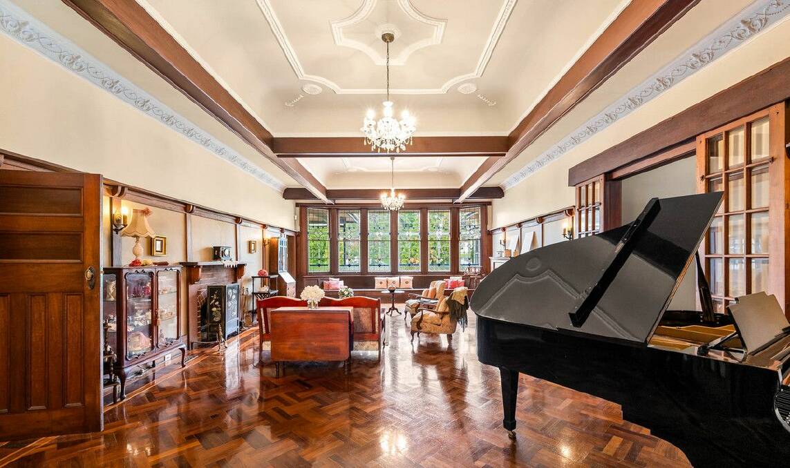 The formal living room is large enough to accommodate a piano. Picture supplied