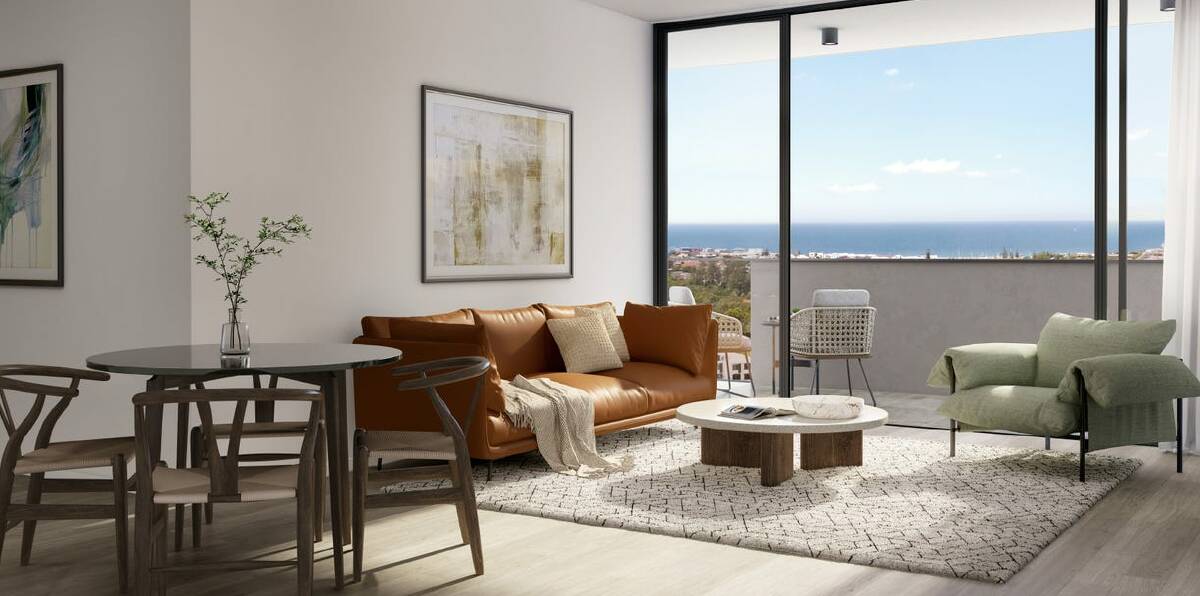 Many of the apartments will offer panoramic views across Newcastle Harbour.