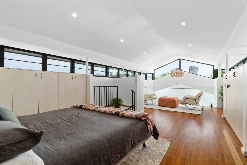 The renovation included the addition of a top floor loft-style room. Picture supplied