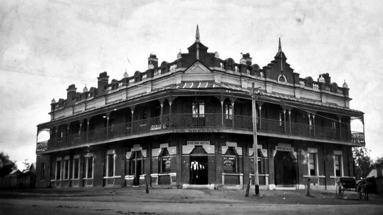 A historical image of The Station Hotel, Kurri Kurri in 1924. Picture from Tooth & Co. archive, Australian National University