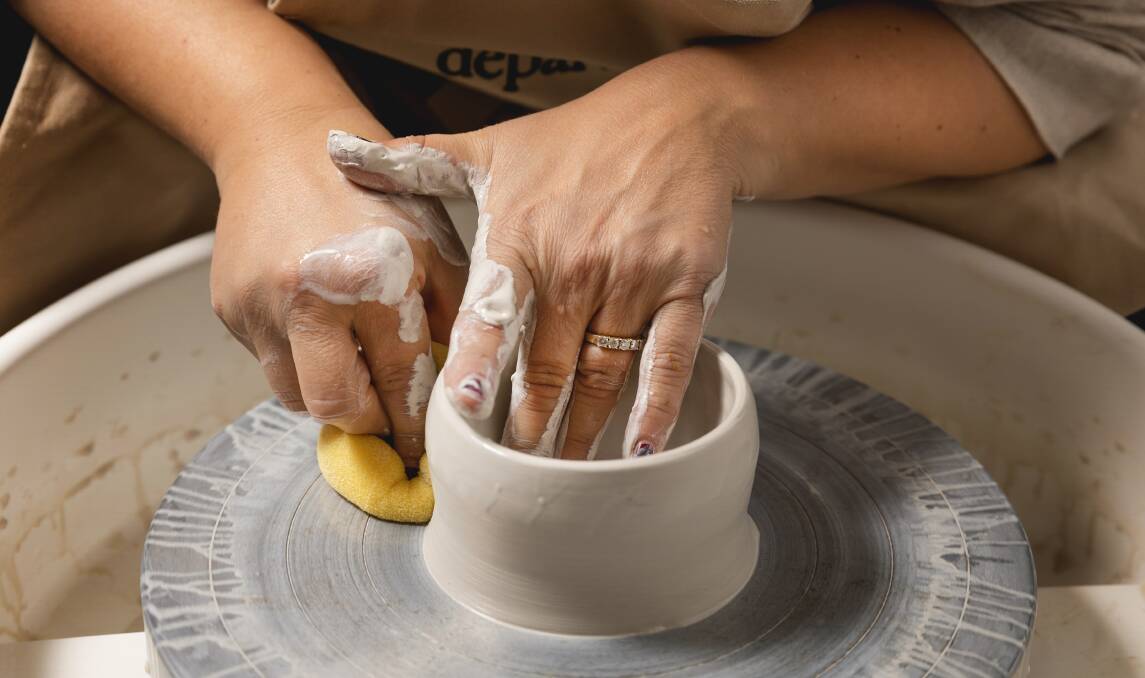 The studio offers clay and sip, date night Thursday and kids after-school classes.