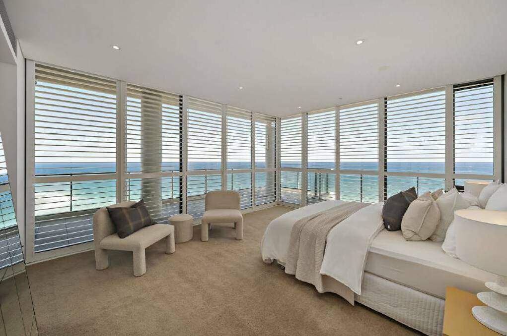 The ocean view from the bedroom is unbeatable. Picture supplied
