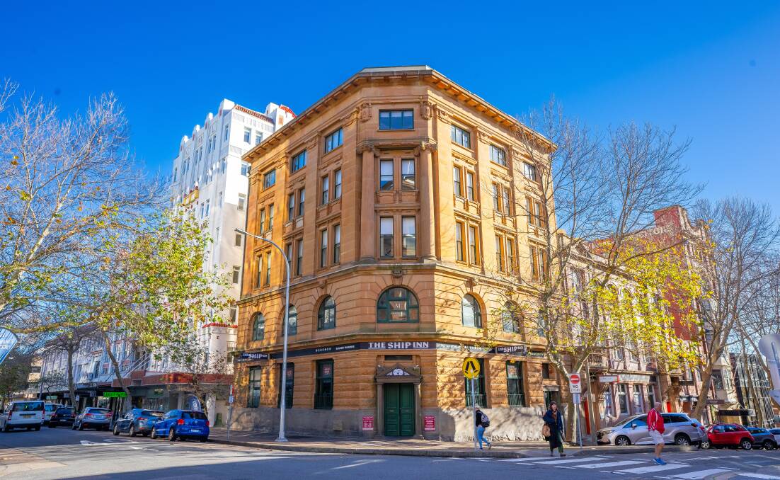 The site of The Ship Inn gastropub at 102 Hunter Street, Newcastle is for sale. Previous tenants include Reserve Wine Bar and ANZ Bank. Picture supplied