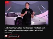 All videos have been replaced with a live video of an AI-generated Elon Musk. Screenshot from YouTube
