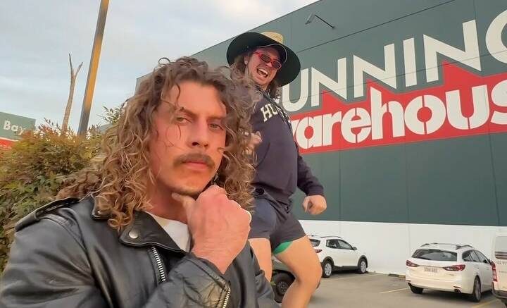 Music duo Peking Duk went viral asking Bunnings to host a rave in one of their warehouses. Picture by Peking Duk/Instagram