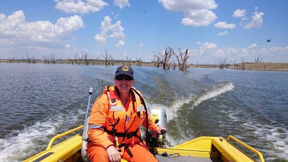 Katie Blake has attended flooding sitatuions both in Port Macquarie and neighbouring areas as a member of the NSW SES. Picture supplied.