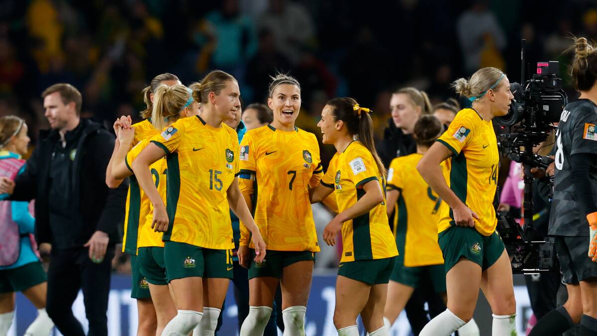 Steph Catley scored the winner for the Matildas against Ireland. Picture by Anna Warr