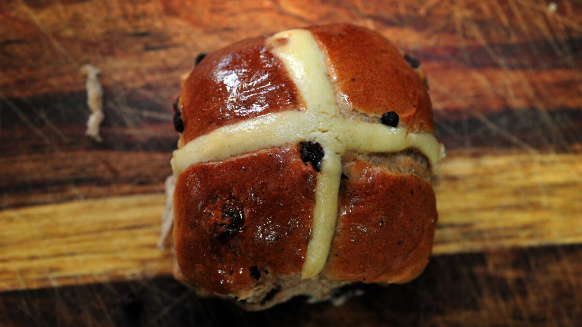 Hot cross bun. Picture by Karleen Minney.