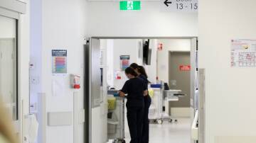 Staff at Wollongong Hospital. Picture Anna Warr 