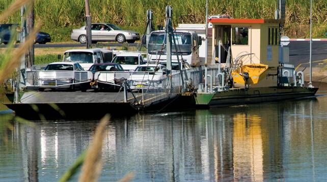 The Bluff Point Ferry on Clarence River in northern NSW. Picture Transport for NSW