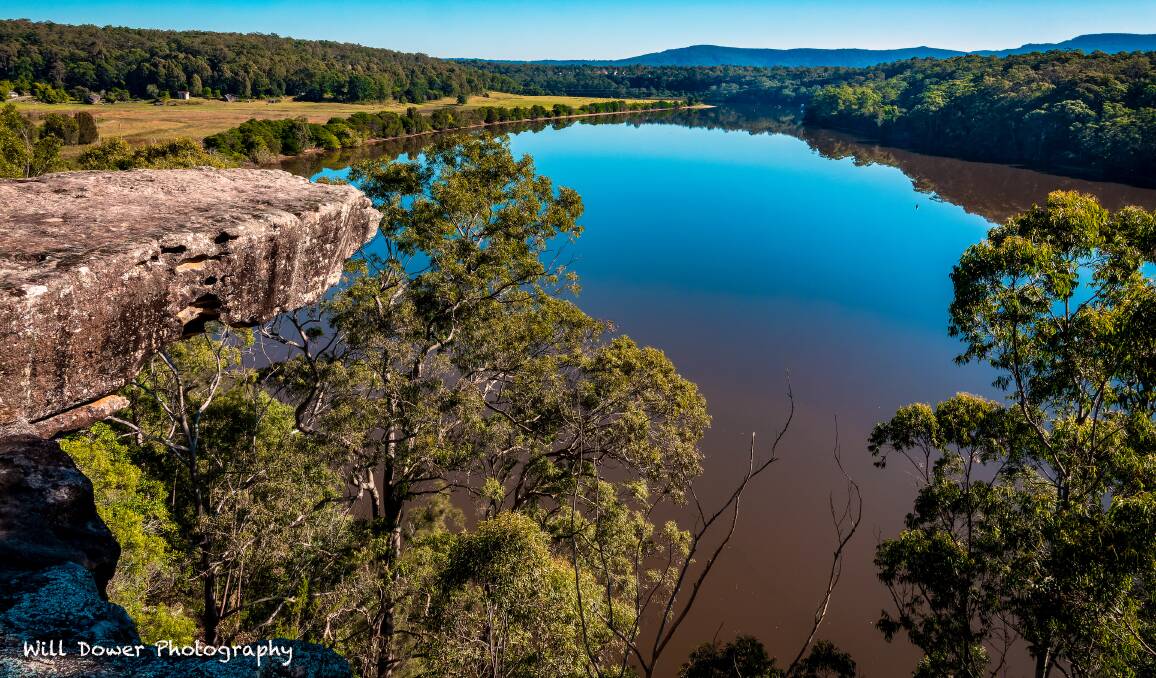 Will Dower's award-winning photograph overlooking the Shoalhaven River, taken from Hanging Rock on Ben's Walk. Picture by Will Dower.