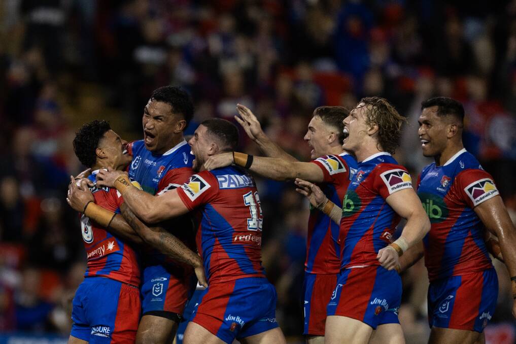 Was this the win that kick-starts the Newcastle Knights' season?
Picture by Jonathan Carroll
