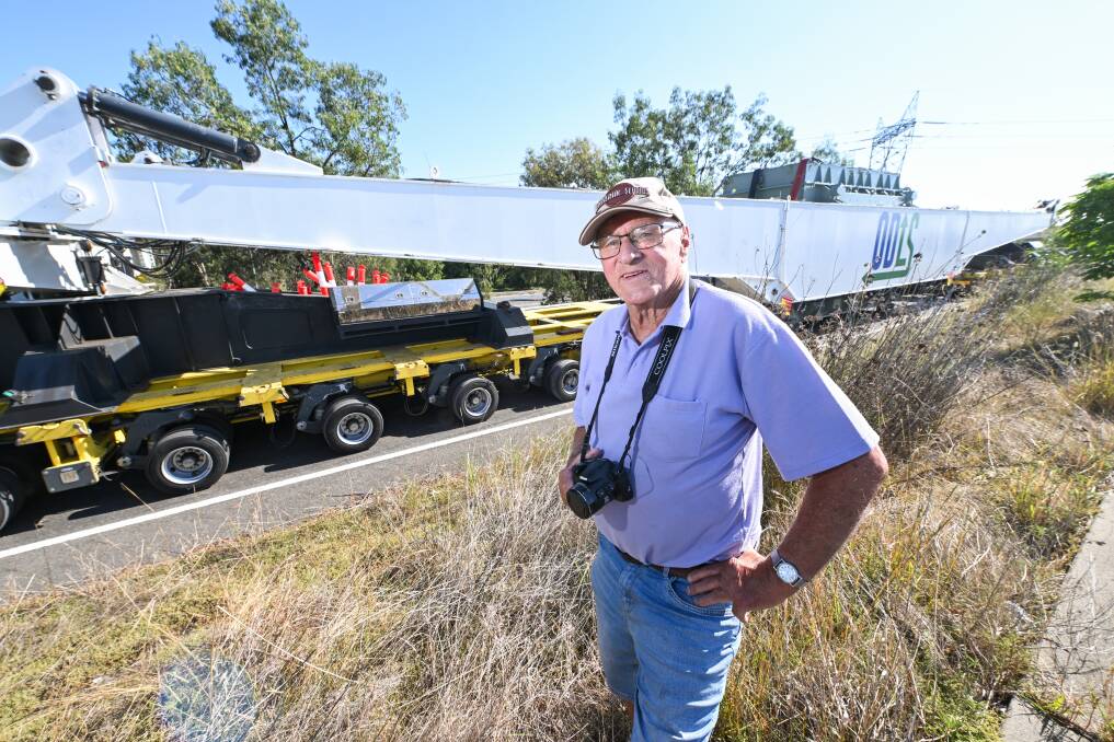 Lavington resident and retired trucker, Tony Bullivant, marvelled at the size of the operation. Picture by Mark Jesser
