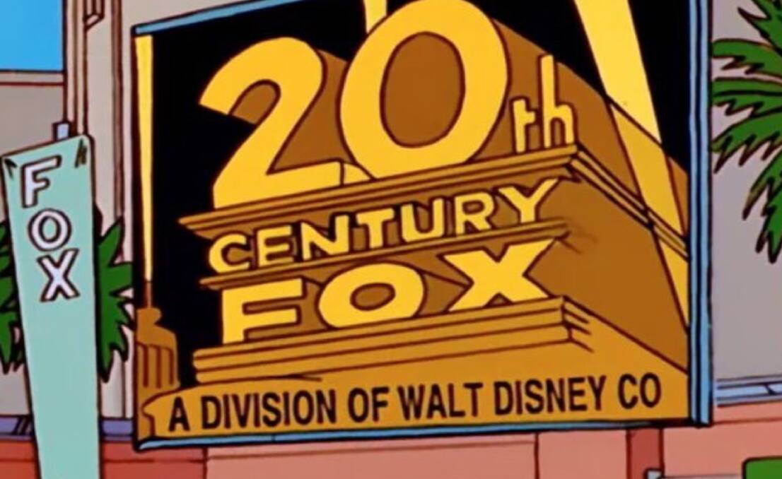 The Simpsons predicted Disney's takeover of 20th Century Fox. Picture from The Walt Disney Company