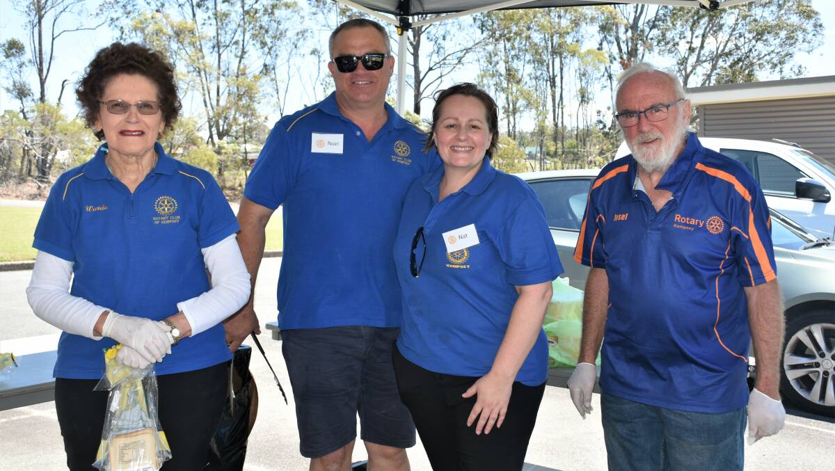 Rotarians from Kempsey Rotary Club volunteered their time and talent feeding the masses at the bowls day. Picture supplied