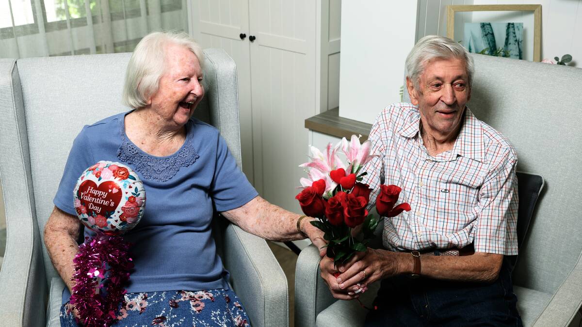 Uniting Narla Belmont North Nursing Home residents Dorothy and Ken Wiseman have been married for 61 years.
