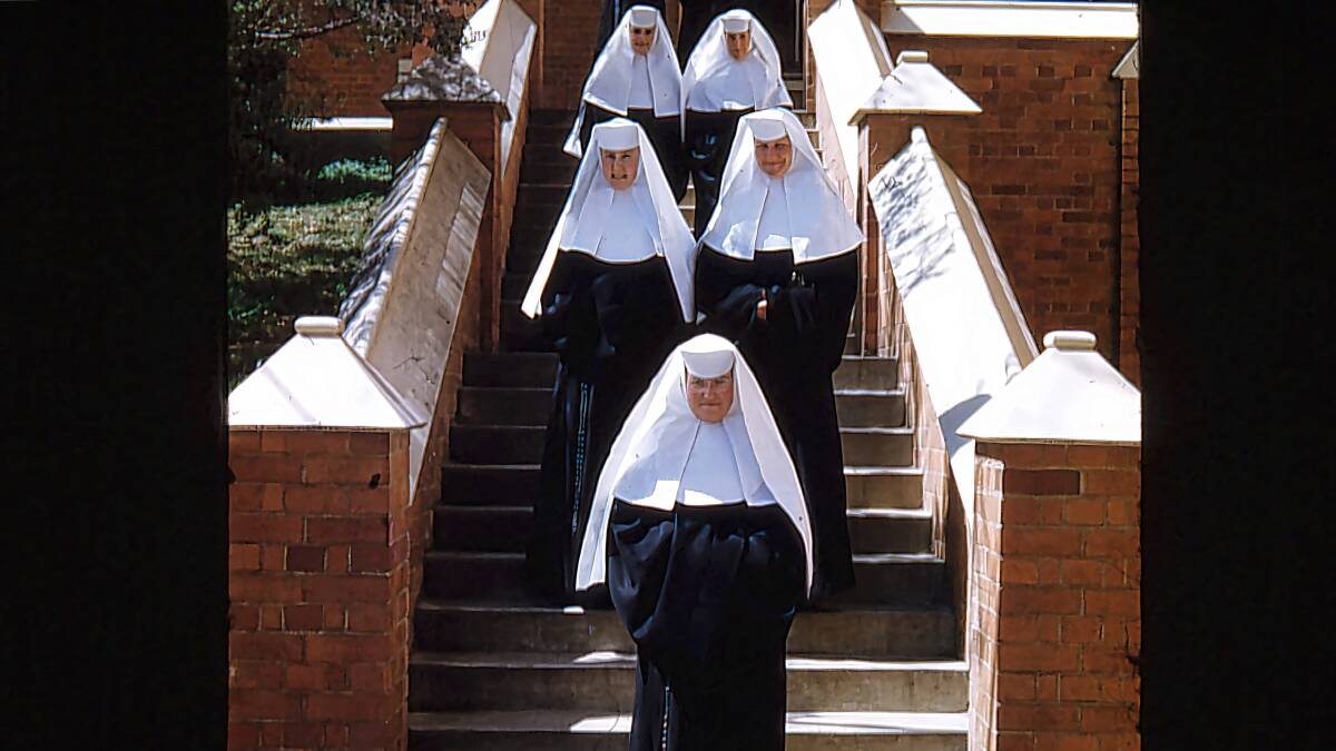 Presentation Sisters on the steps of Mount Erin in 1962. Picture supplied