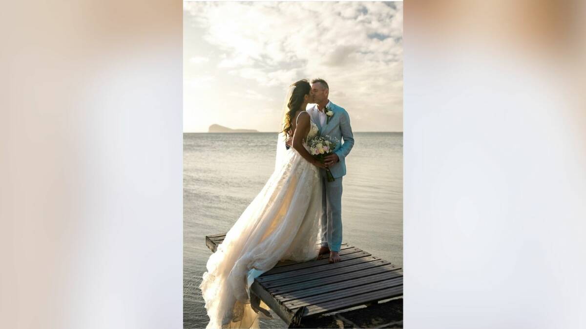 The wedding took place in Mauritius. Picture by Instagram / Stefania Zandonella