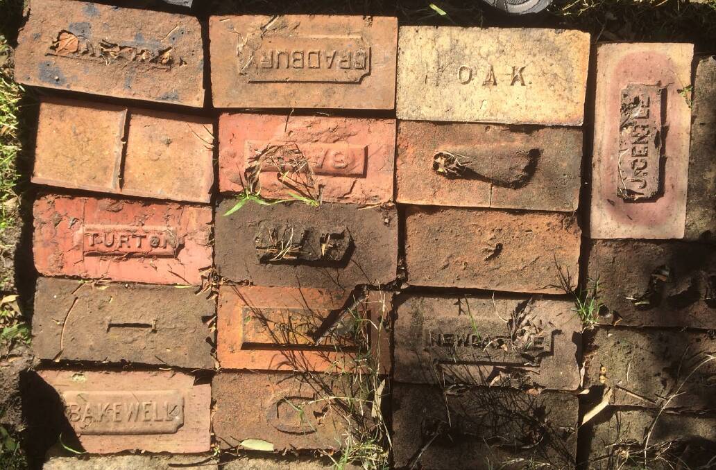 Some of the vast variety of Shermans prized banded bricks. Each has a story.