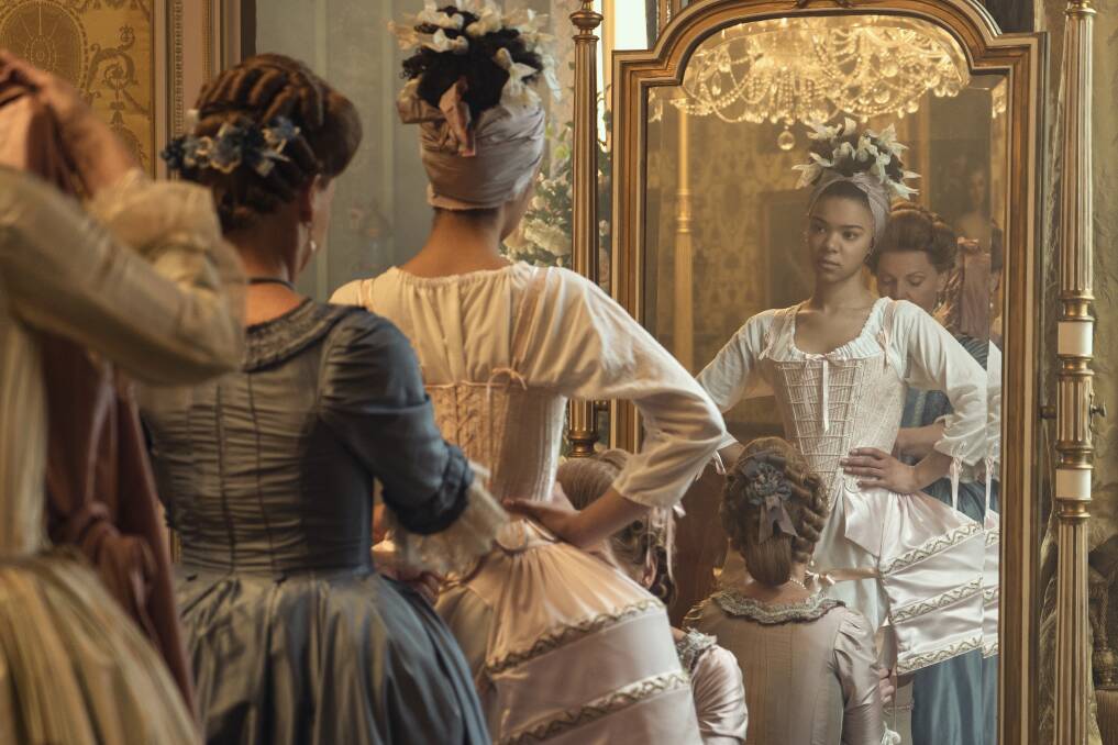 India Amarteifio as Young Queen Charlotte in episode 102 of Queen Charlotte: A Bridgerton Story, one of the Bridgerton spin-offs. Picture by Liam Daniel/Netflix