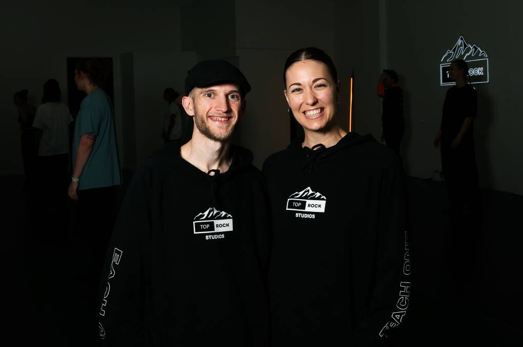 Braeden Lee and Georgia Robinson, owners of Top Rock Dance Studios. Picture by Peter Lorimer