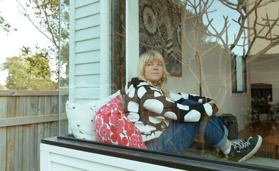 Poppy Starr Olsen last month at author Jess Black's home in Carrington. Picture by Max Mason-Hubers
