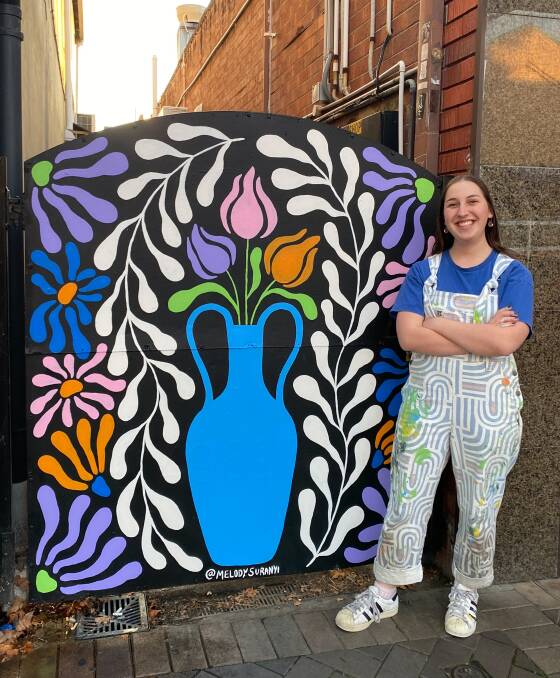 Newcastle artist Melody Suranyi said, "I am over the moon to be able to contribute to the art scene in my favourite city."