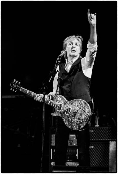 Paul McCartney on tour. Picture courtesy MPL Communications
