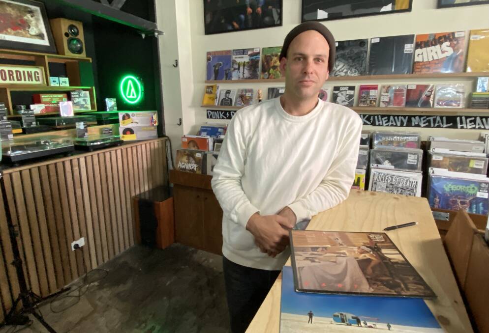 Musician and record store owner Ben Leece grew up listening to Cold Chisel albums East and Circus Animals. Picture by Jim Kellar