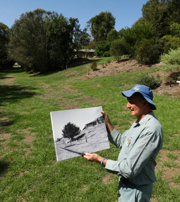 GREEN THUMB: Australian Gardener of the Year John Le Messurier at the Glenrock site he has transformed. Picture: Jonathan Carroll