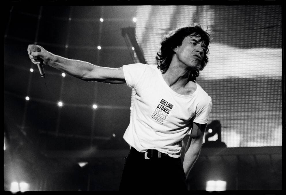 Mick Jagger, as shot by Tony Mott. Picture by Tony Mott
