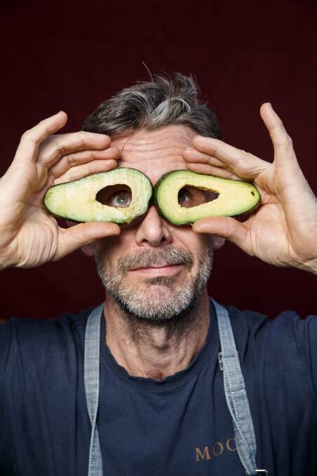 Chef Shane Brunt with avocados on his mind, shot by Max Mason-Hubers