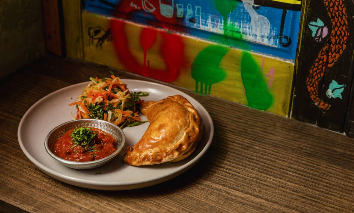 Empanadas on the menu at the Lass. Picture by Marina Neil