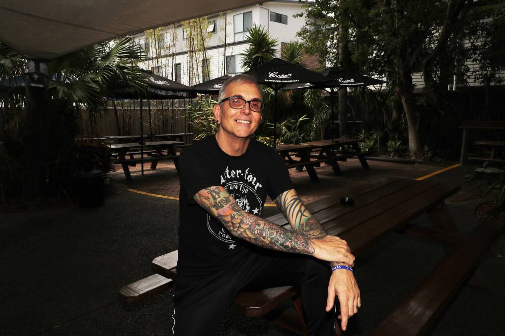 Art Alexakis poses for a photo during an interview at the Wickham Park Hotel in Newcastle on Everclear's 2023 tour. Picture by Peter Lorimer