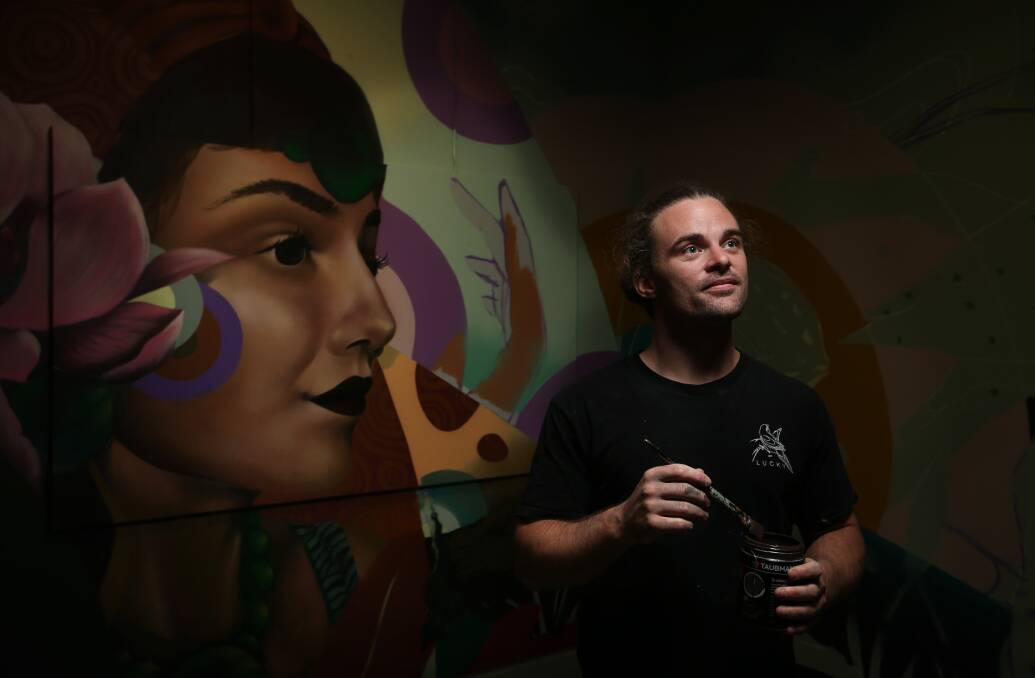 Street smart: Jordan Lucky in his new gallery, Playstate Supply, 8 Union Street, Newcastle West. Pictures: Simone De Peak