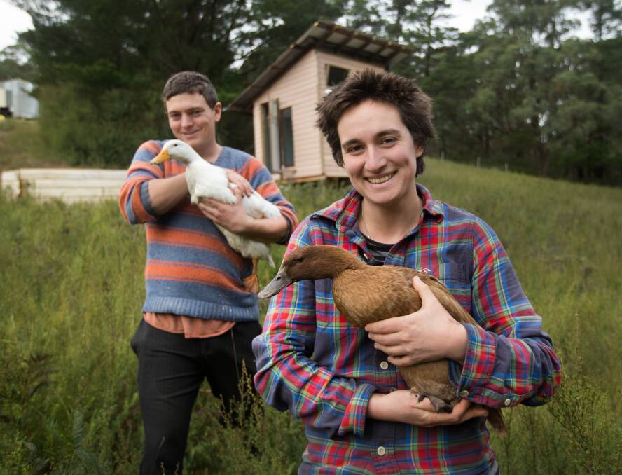 Sustainability: Residents at the Wurruk'an eco village in Gippsland. 