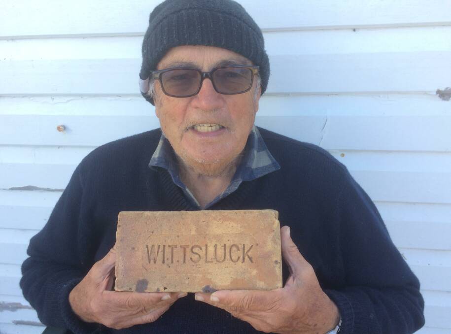 RARE FIND: Keen collector Ian Sherman with his Wittsluck brick, one highlight of his 6000 brick display.