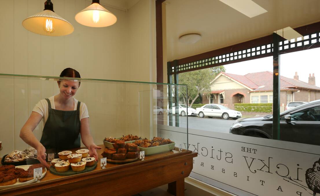 Popular stop: Alison Batten attending the pastry display at Icky Sticky.