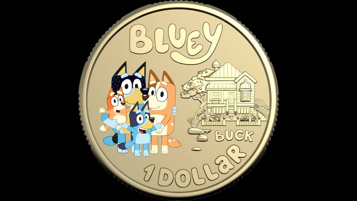 The third coin featured the whole Heeler family. Picture supplied 