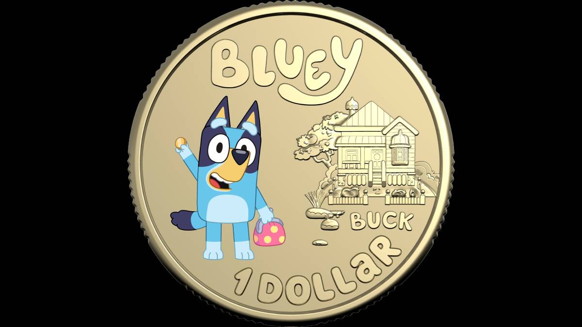 The collectible Bluey $1 coin. Picture supplied 