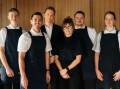 Frank Fawkner, second from left, and the EXP. restaurant team in 2023. Picture by Dominique Cherry